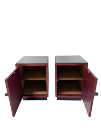Two Art Deco Modernist Nightstands by A.H. Jansen for L.O.V. Oosterbeek, 1920s